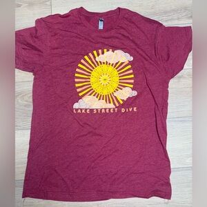 Lake Street Dive Graphic Tee Indie Band Tee Retro Sun Soft Womens L